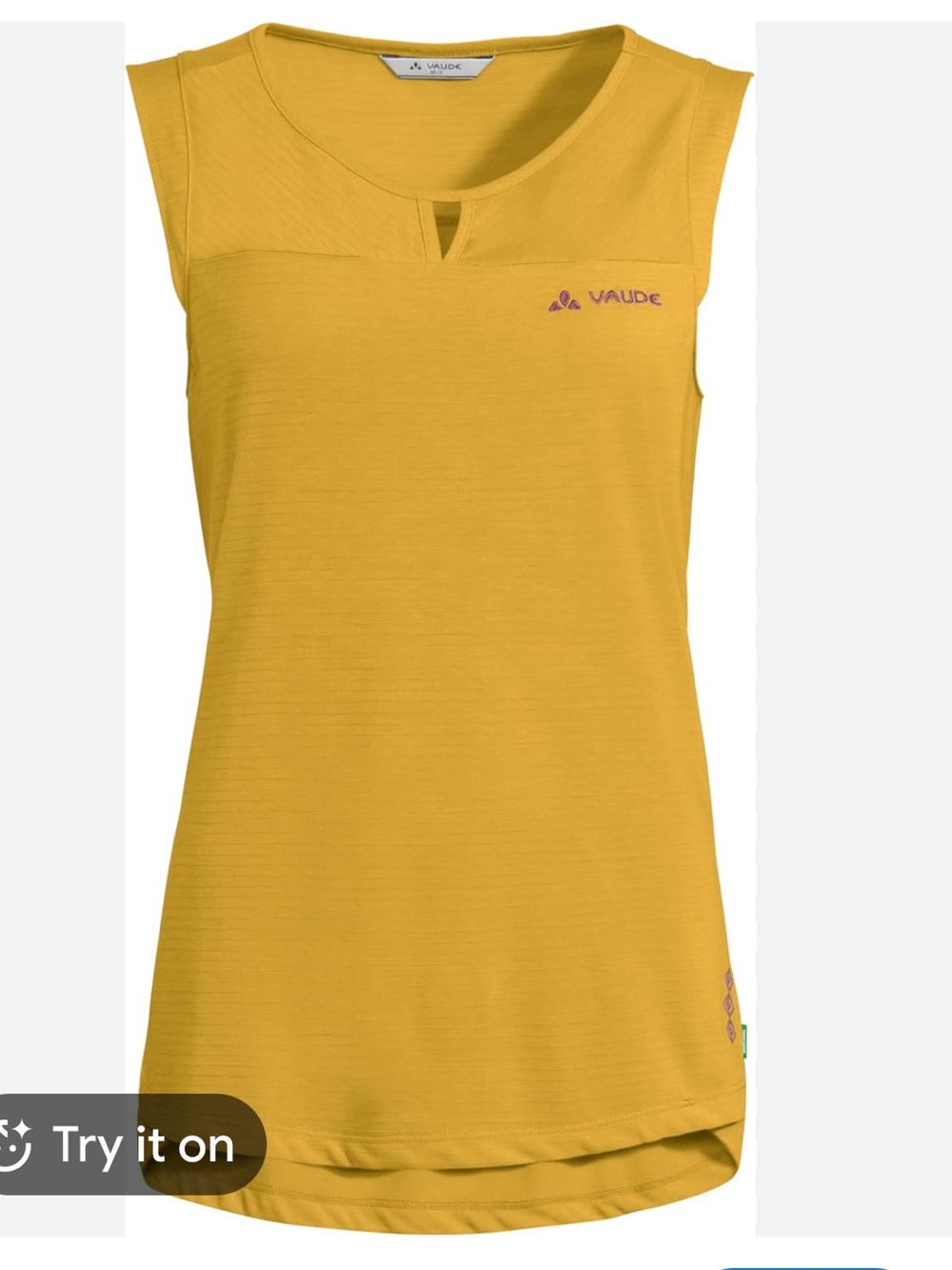 Vaude Women’s Skomer Hiking Top Sleeveless Agave Size Medium